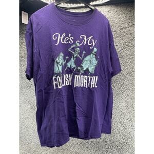 Disney Shes My Foolish Mortal Haunted Mansion Purple Tshirt Size XLarge Disneyla